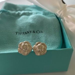 Authentic. Tiffany & Co Flower Weave Earrings. Sterling Silver.